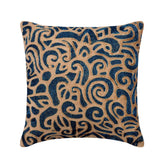 Gold & Sapphires Pillow Cover