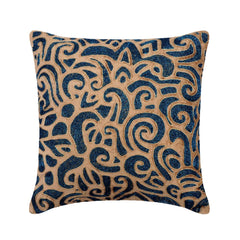 Gold & Sapphires Pillow Cover