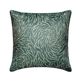 Soft Whirlpool - Blue Jacquard Silk Decorative Euro Sham