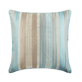 Blue Jacquard Silk Throw Pillow Cover Aqua Martini