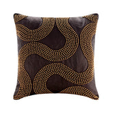 Gold Bead Trail Pillow Cover