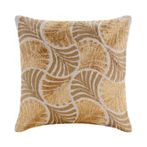 Gold Ginko Leaves Pillow Cover