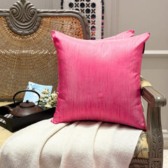 Fuchsia Pink Luxury - Fuchsia Art Silk Throw Pillow Cover Pack of 2