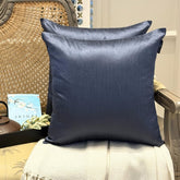 Midnight Blue Luxury Throw Pillow Cover