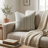 Blue Haven Stripes Throw Pillow Cover