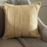 Chain Reaction Gold Throw Pillow Cover