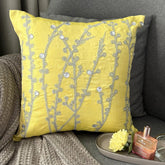 Yellow Crystal Willow Pillow Cover