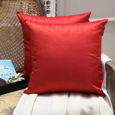Blood Red Luxury Throw Pillow Cover