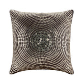 Silver Pop - Gray Art Silk Throw Pillow Cover
