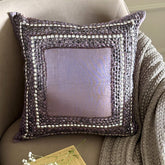 Purple Glamor - Purple Art Silk Decorative Euro Sham