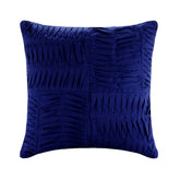 Electricity - Blue Cotton Linen Throw Pillow Cover