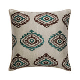 Narrative - Gray Jacquard Silk Decorative Euro Sham