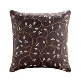 Pearl Aroma - Brown Cotton Linen Decorative Euro Sham