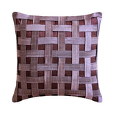 Purple N Plum Basket Weave Pillow Cover