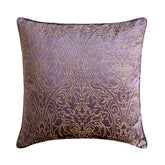 Purple & Gold Damask Pillow Cover