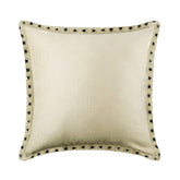 Ecru Crystal Palace - Ecru Velvet Decorative Euro Sham
