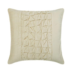 Knotted Ivory - Ivory Velvet Decorative Euro Sham