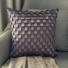 Musical Harmony - Gray Faux Suede Throw Pillow Cover
