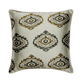 Chronicles - Gray Jacquard Silk Decorative Euro Sham