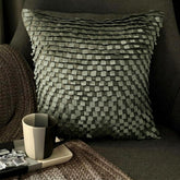 Silver Gray Lining Pillow Cover