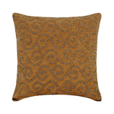 Gold Fest - Gold Art Silk Throw Pillow Cover