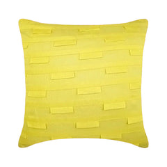 Yellow Ocean - Yellow Art Silk Throw Pillow Cover