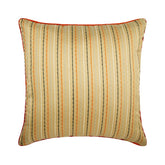 Orange Spiced Ginger - Orange Jacquard Silk Throw Pillow Cover