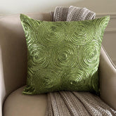 A Touch Of Envy - Green Art Silk Throw Pillow Cover