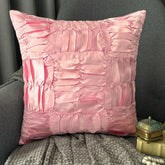 Dreamy Soft Pink - Soft Pink Satin Throw Pillow Cover