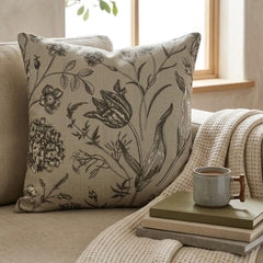 Botanical Sketch Throw Pillow Cover
