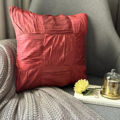Dreamy Rust - Orange Silk Decorative Euro Sham