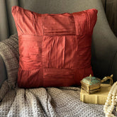 Dreamy Rust - Orange Silk Decorative Euro Sham