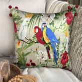 Cockatoo Carnival Throw Pillow Cover