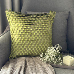 Go Green - Green Faux Suede Decorative Euro Sham