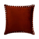 Rust Crystal Palace - Rust Velvet Decorative Euro Sham
