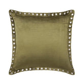Sage Green Crystal Palace - Sage Green Velvet Decorative Euro Sham