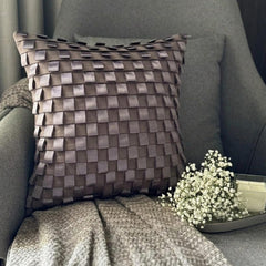 Musical Harmony - Gray Faux Suede Decorative Euro Sham