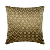 Lolita - Beige Jacquard Art Silk Throw Pillow Cover