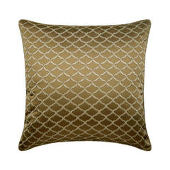 Lolita - Beige Jacquard Art Silk Decorative Euro Sham