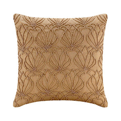 Gold Jardin - Gold Taffeta Decorative Euro Sham