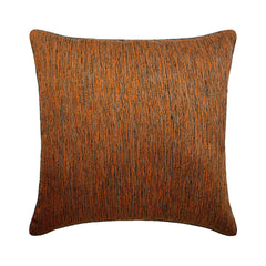 Orange Sitting Room - Orange Jacquard Silk Throw Pillow Cover