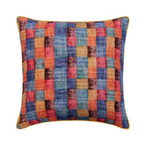 Hue Check - Orange Burlap Decorative Euro Sham