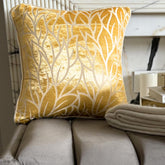 Mimosa Yellow Leaves Pillow Cover
