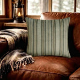 Stripe Flow Gray - Gray Velvet Stripes Throw Pillow Cover