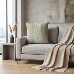 Gray Linen Lumbar Pillow Cover - Gray Grace