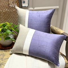 Purple Silk Essence - Purple Silk Lumbar Pillow Cover
