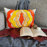 Sunbeam - Yellow & Orange Linen Decorative Lumbar Pillow Cover