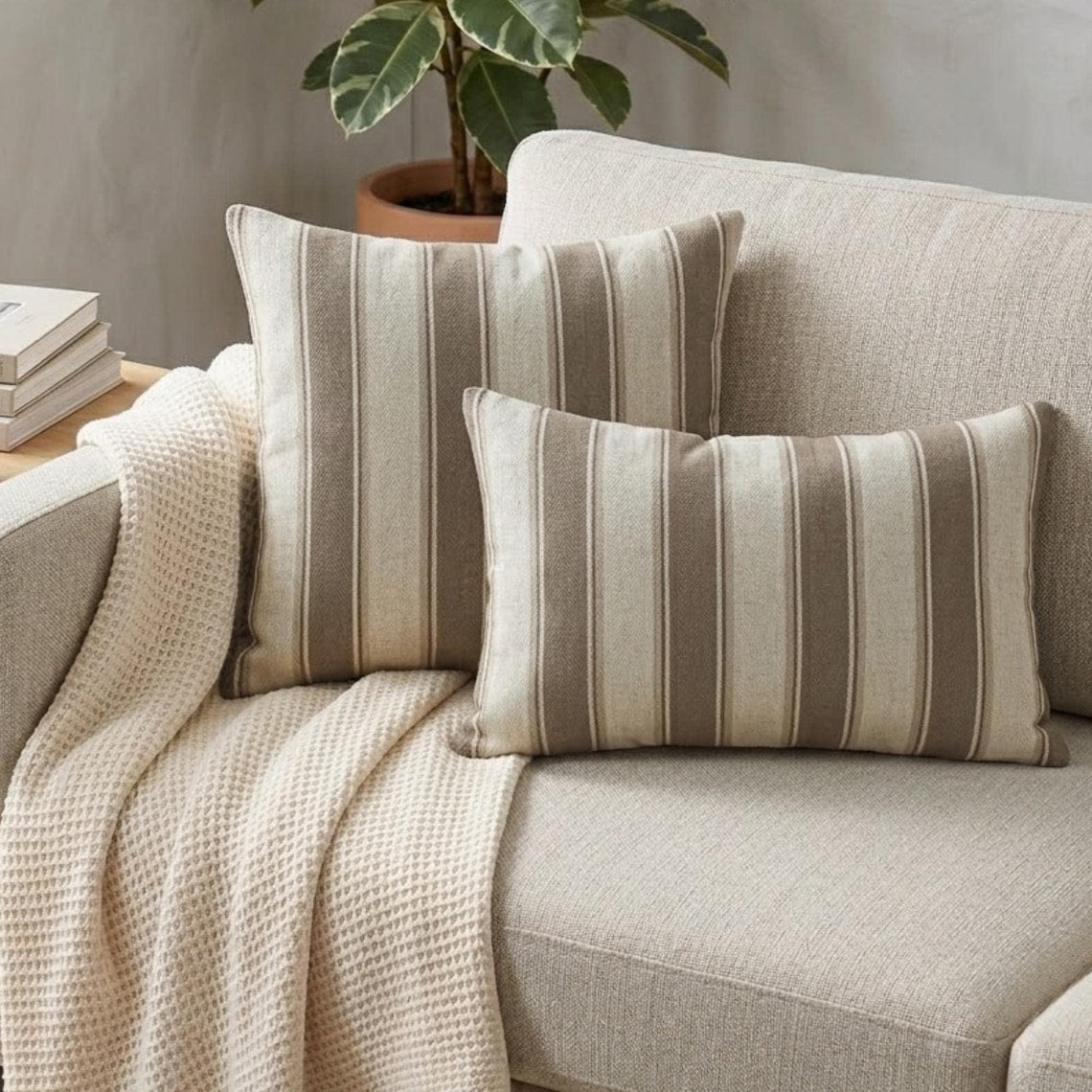 Terra Stripe Lumbar Lumbar Pillow Cover