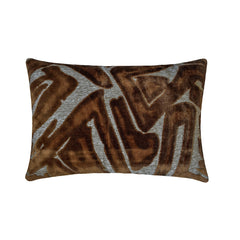 Copper Velvet Lumbar Pillow Cover - Copper Strokes Lumbar