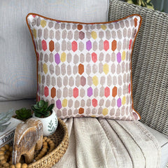 Color Impulse - Multicolor Cotton Throw Pillow Cover